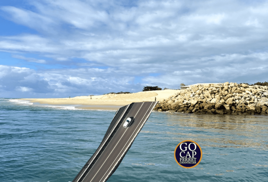 Autoroute de la Pointe du Cap Ferret ! Humour de gocapferret