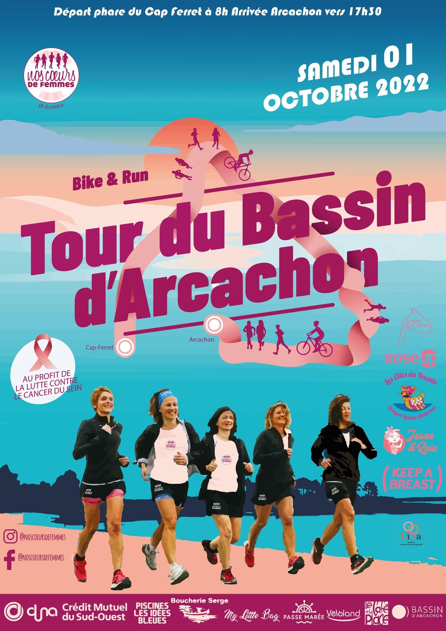 Tour du Bassin d'Arcachon Nos coeurs de femmes