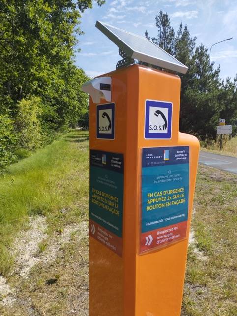 8 bornes communicantes prévention incendie Lège-Cap Ferret