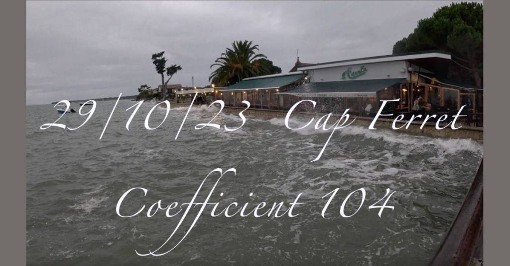 Montée des eaux au Cap Ferret