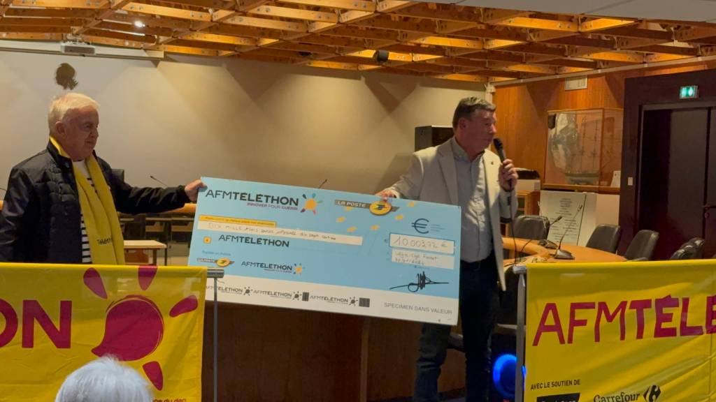 cheque Telethon lège-cap ferret 2023