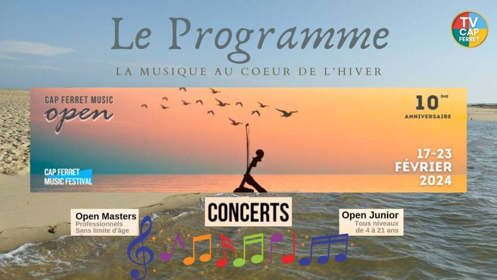 programme du cap ferret music open 2024