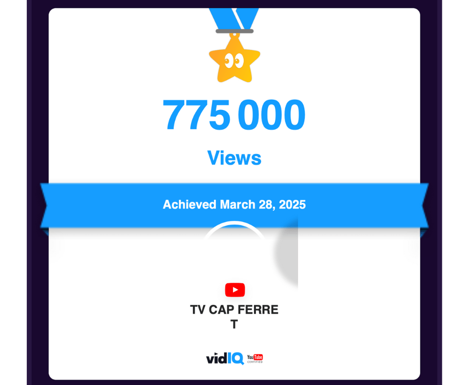 YouTube Tvcapferret 775K videos vues