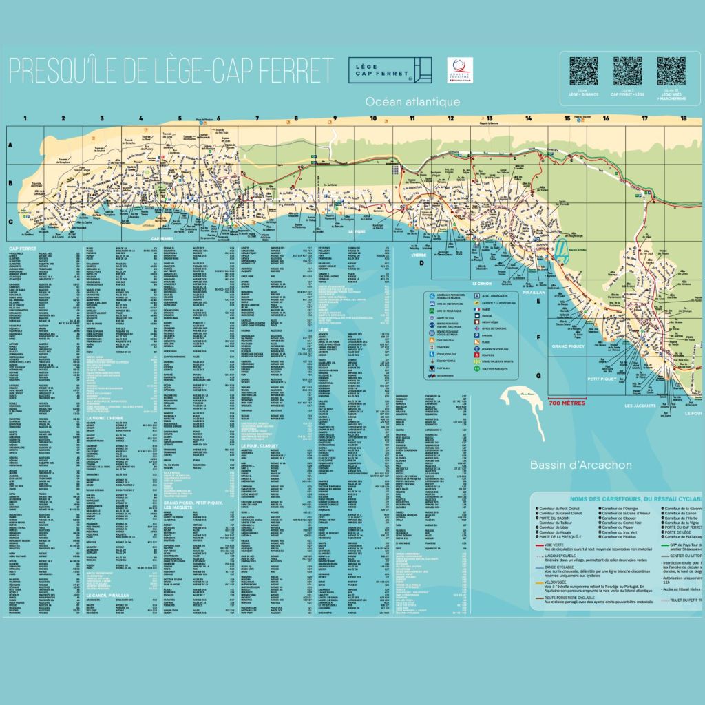 plan pistes cyclables Lege-cap ferret 1