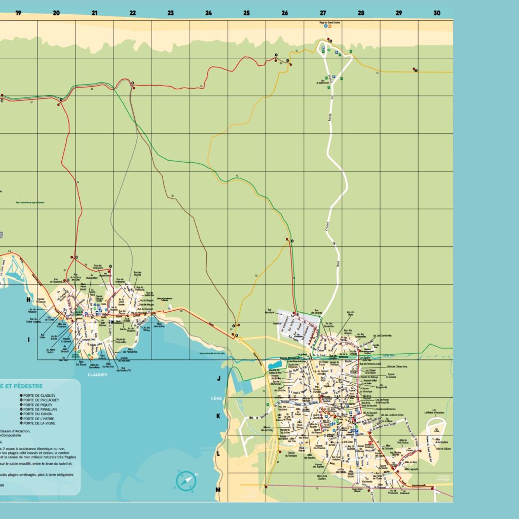 plan pistes cyclables Lege-cap ferret 2