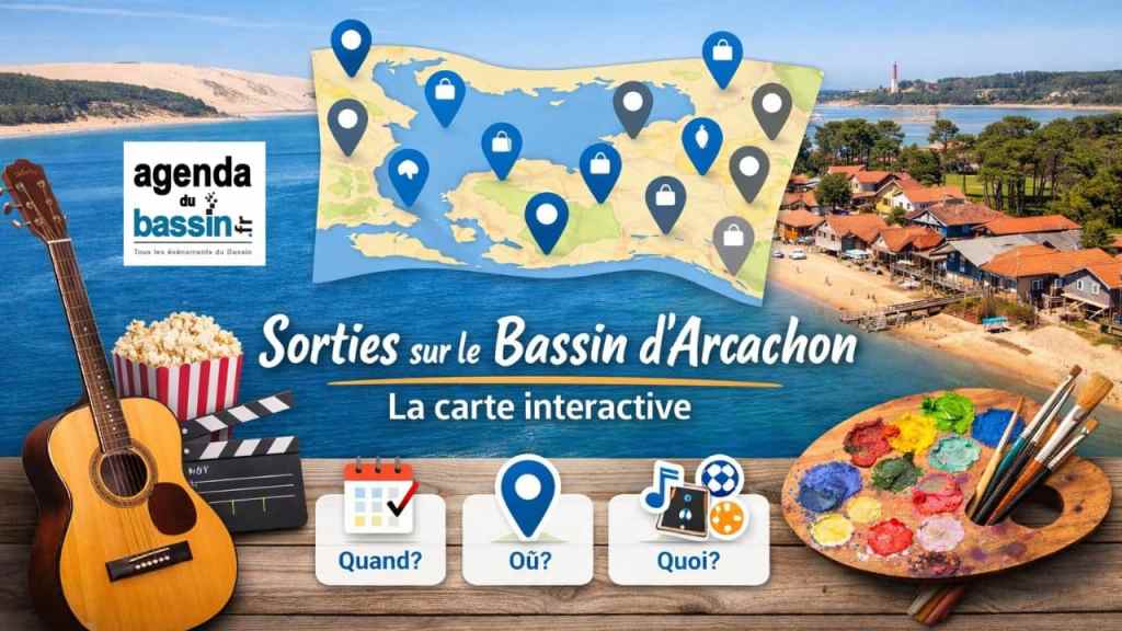 Carte Interactive des sorties du bassin d'arcachon
