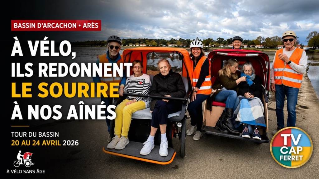 À vélo pour nos aînés sur le bassin d'Arcachon