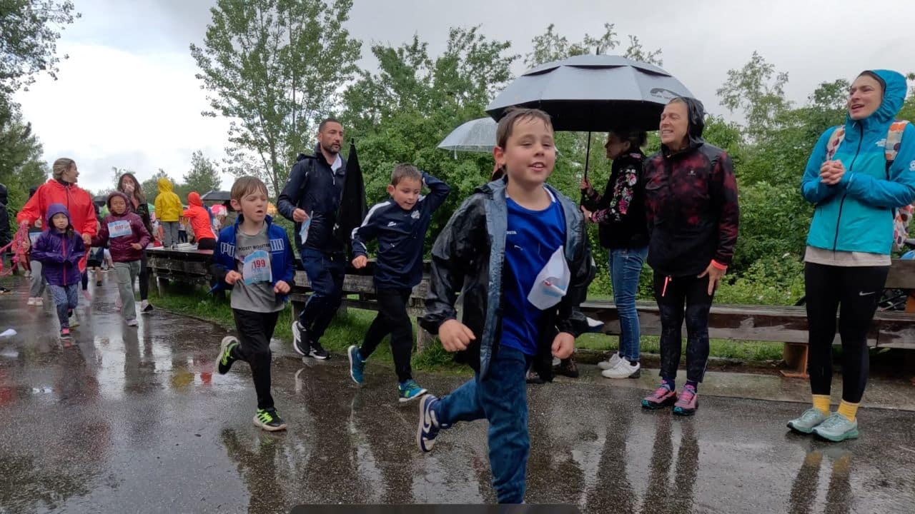 Enfants participant à la Course du Petit Prince 2026 à Pessac