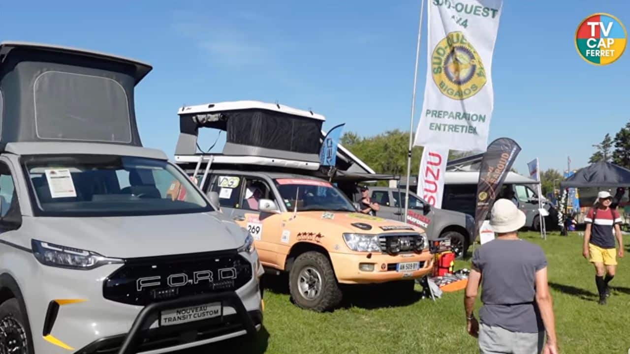 Véhicule aménagé présenté au Salon des Aventuriers à Lanton