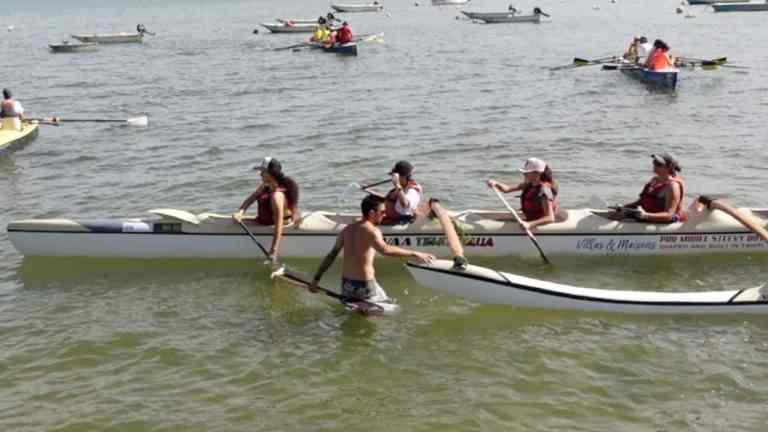 Pirogue polynésienne à Claouey : immersion avec la section du Club Nautique