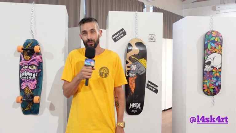 À Arès, Laskart transforme les skateboards en œuvres d’art