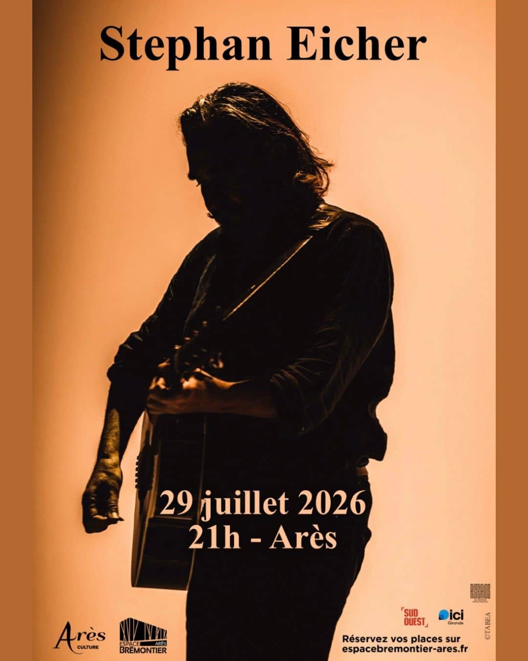 Stephan Eicher en concert à Arès le 29 juillet 2026