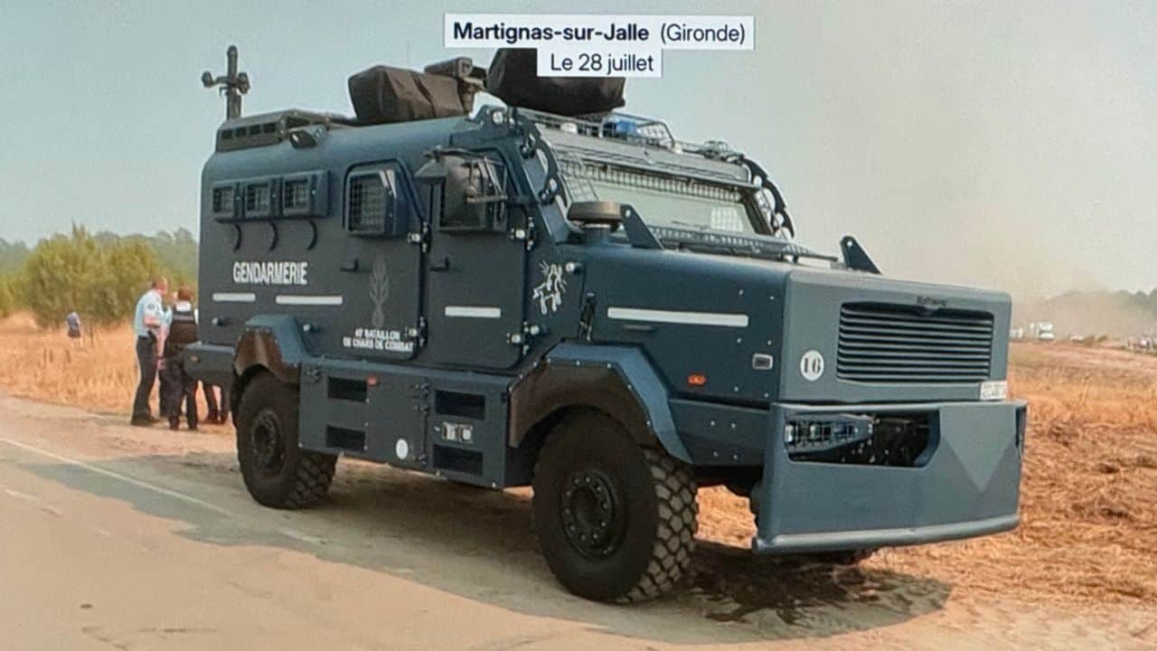 Les véhicules blindés Centaure de la gendarmerie déployés en renfort