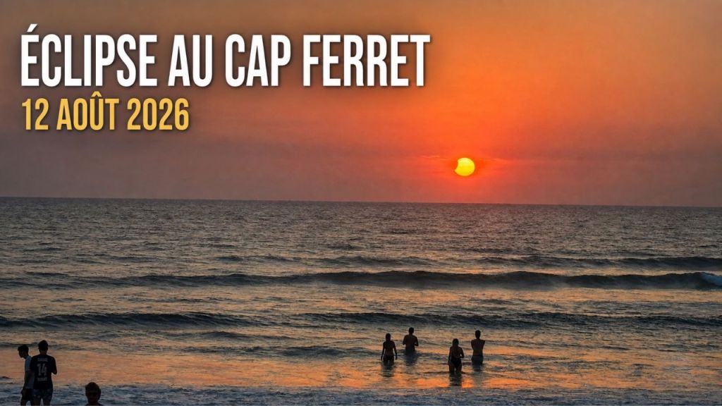 Éclipse solaire à Lège‑Cap Ferret : revivez le phénomène en en photos et vidéos