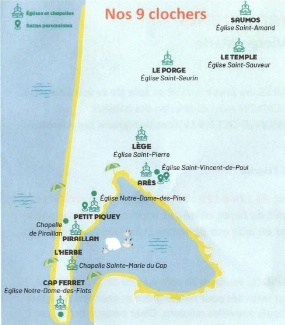 Églises et chapelles de la paroisse du Cap-Ferret-Sud-Médoc
