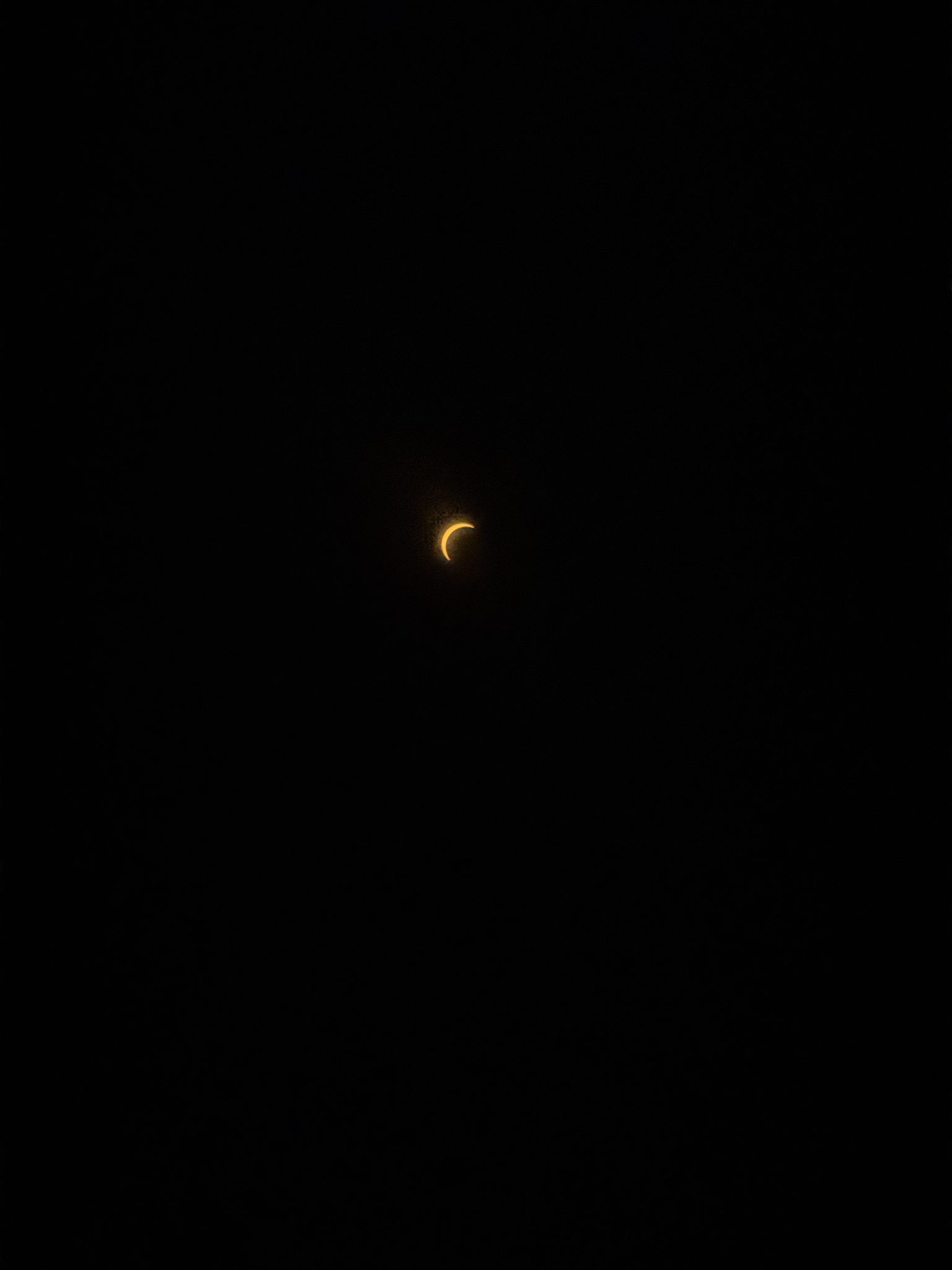 Dernier croissant solaire avant la fin de l’éclipse observée au Cap Ferret