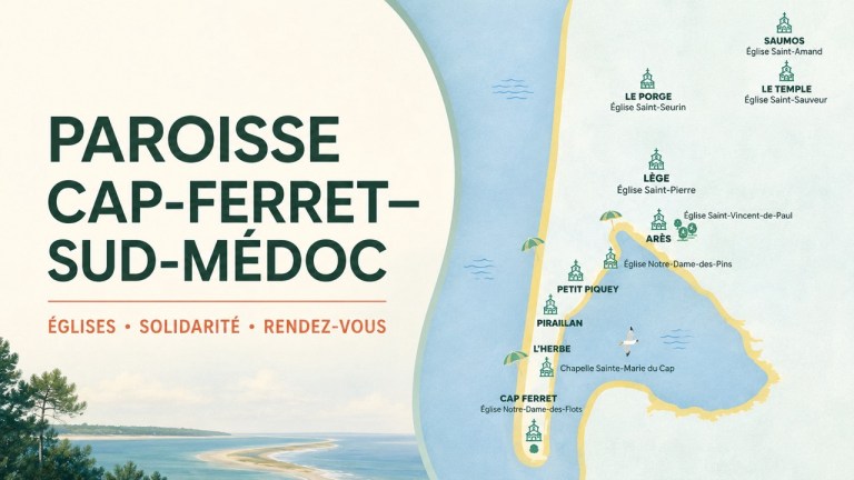 Paroisse du Cap Ferret Sud Médoc : églises et rendez-vous de fin d’été