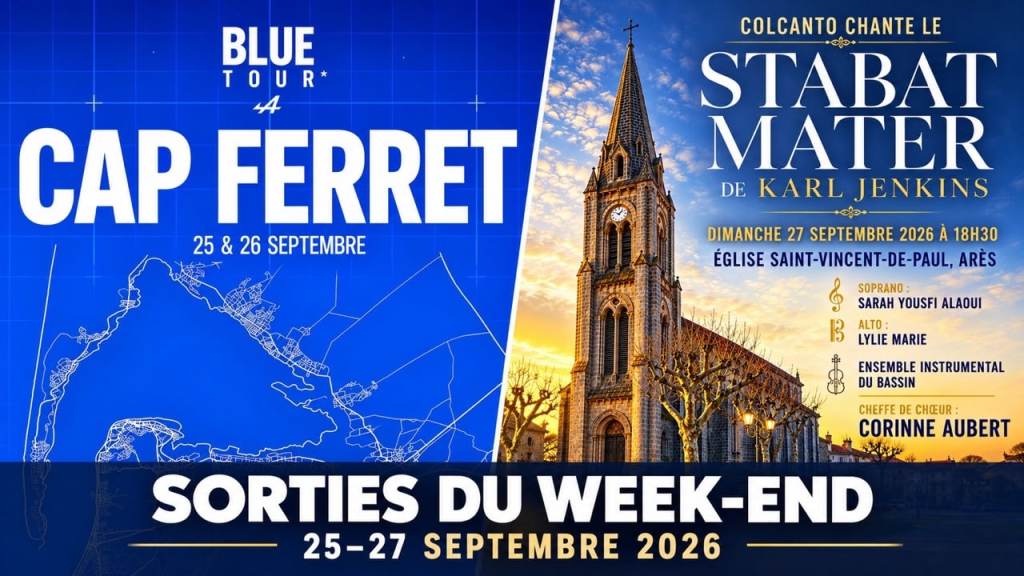Sorties week end 25-27 septembre 2026 bassin arcachon