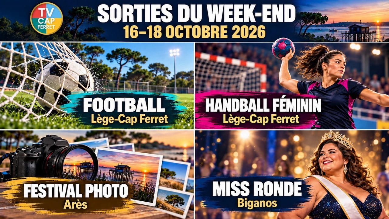 Sorties Bassin d’Arcachon : week-end du 16 au 18 octobre 2026
